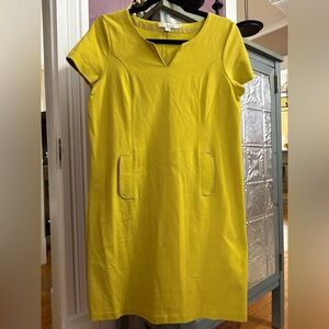 Boden Vibrant chartreuse Midi Dress